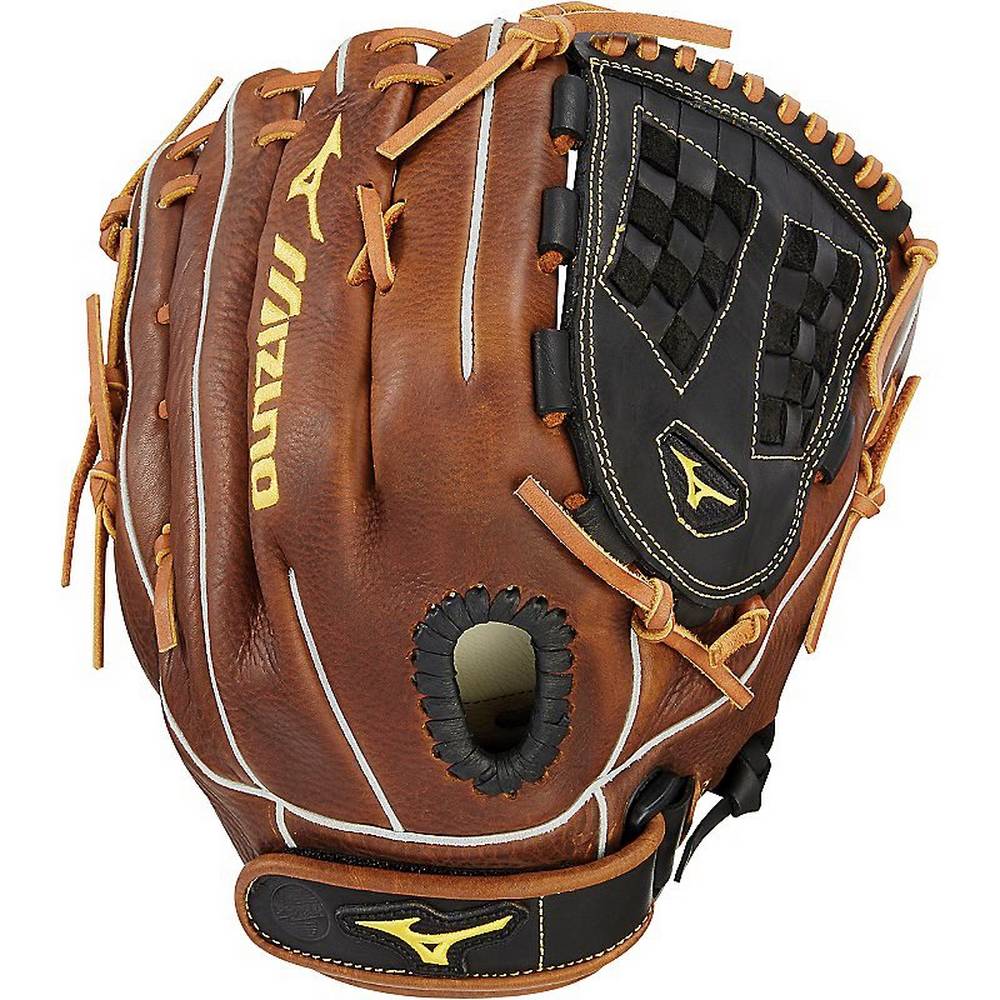 Mizuno Women's Classic Series Fastpitch Softball Glove 12.5" Black/Brown (312523-XSO)